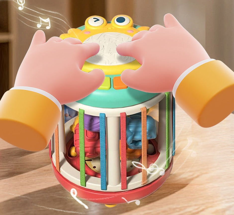 Hand Beat Drum Shape Stacking Activity Cylinder Toy - 521