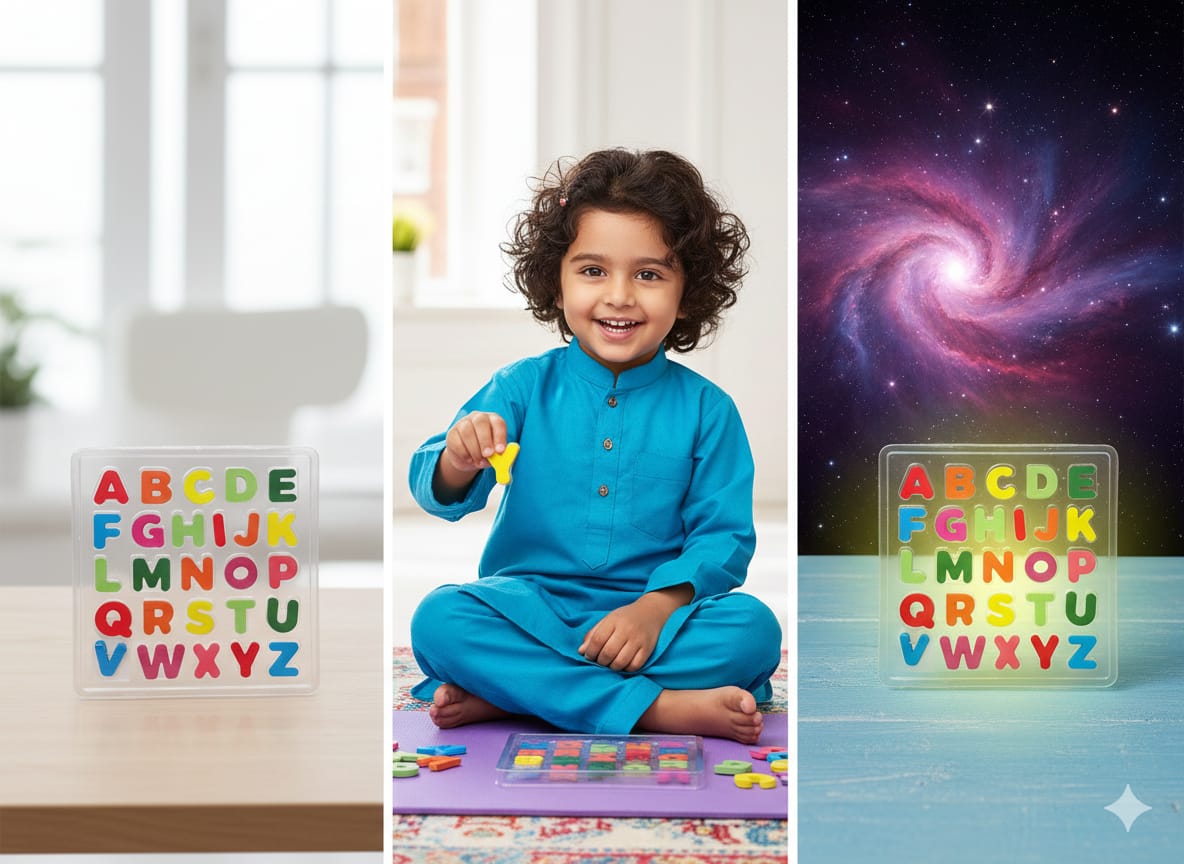 Wooden Alphabet and Number Learning Preschooler - 395