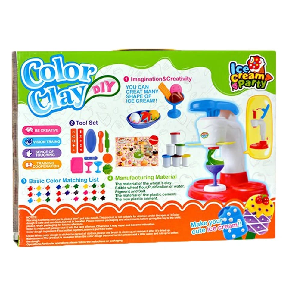 Ice cream Party Playdough Machine Set - 8A1