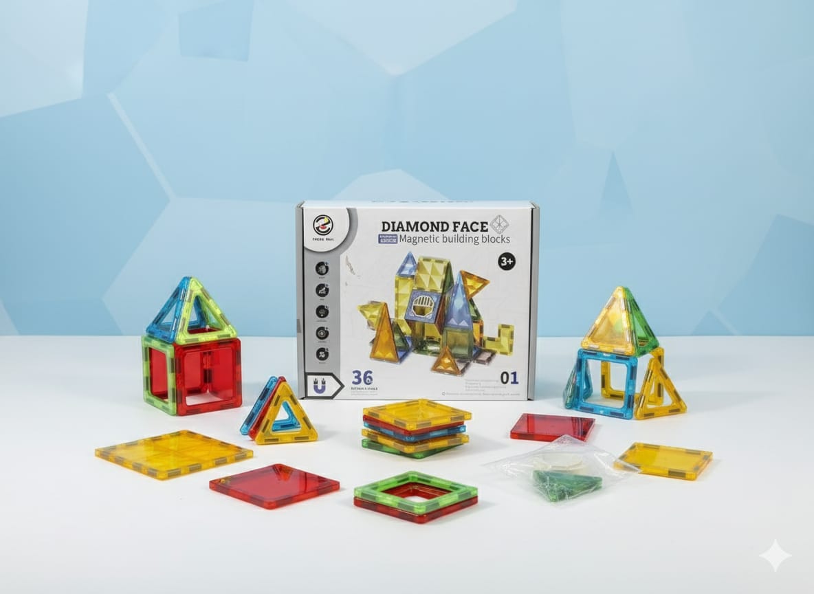 DIY Diamond Magnetic Tile Art 36 piece - 50A
