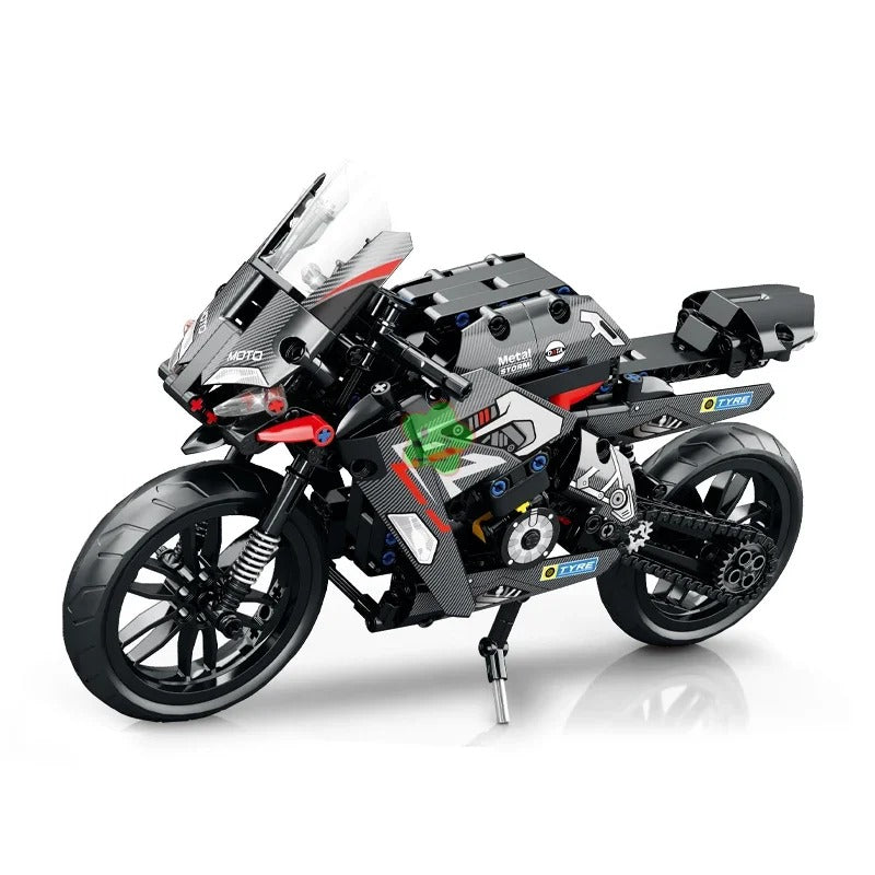 Motorcycle Sports Bike Building Block Model No. MB002 - 486 pcs