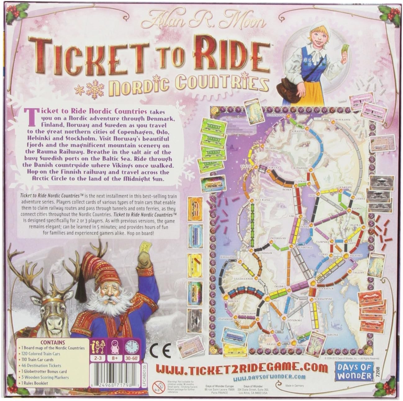 Ticket to Ride Nordic Countries Board Game - 7Y4