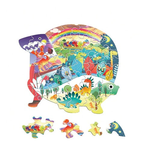 Mini Dinosaur World Jigsaw Puzzles - 36 pieces - 801 - Default Title - Odeez | Educational Toys Pakistan 