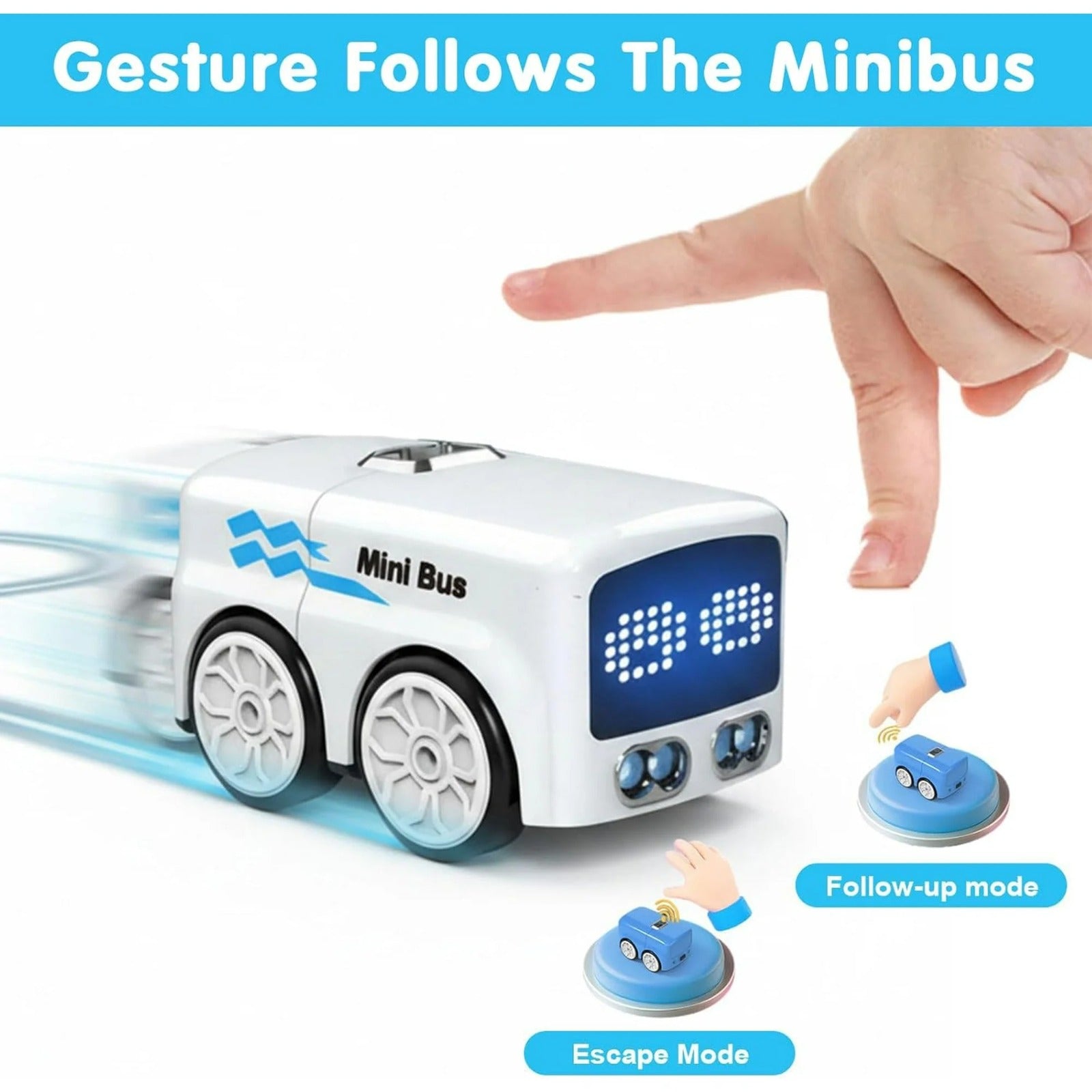 Remote Control Magic Mini Induction Line Following Smart Bus - 073