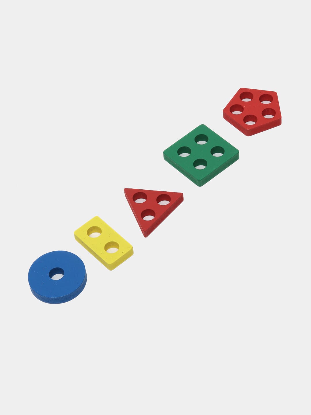 Wooden 5in1 Color Shape Columns Set - 508 - Default Title - Odeez | Educational Toys Pakistan 