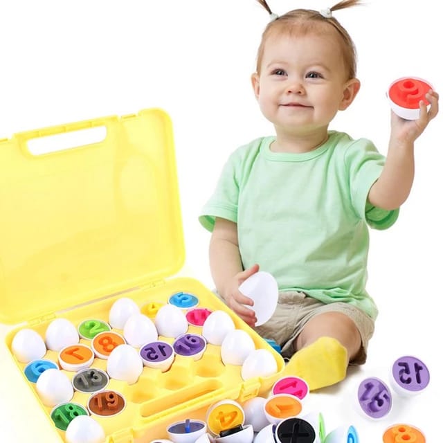 Matching Eggs Color Recognition and Count 26 Pieces - F27 - Default Title - Odeez | Educational Toys Pakistan 