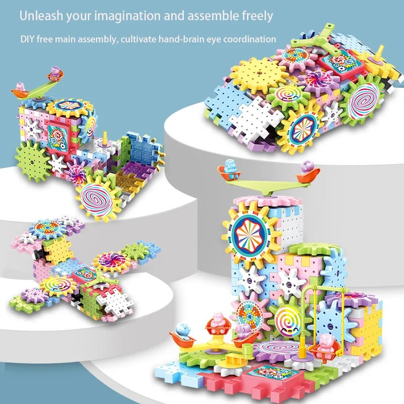 Magical Electronic Interlocking Gear Blocks - 83 Pieces - Default Title - Odeez | Educational Toys Pakistan 