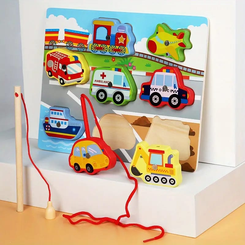 3D Magnetic Lacing Colorful Puzzle - Random Design - Default Title - Odeez | Educational Toys Pakistan 