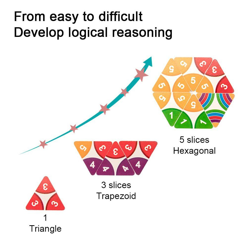 Triangle Numbers Wooden Jigsaw Puzzle - 997 - Default Title - Odeez | Educational Toys Pakistan 