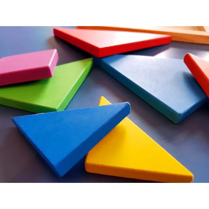 Wooden Tangram Intelligence Puzzle 7 Pieces - 917 - Default Title - Odeez | Educational Toys Pakistan 