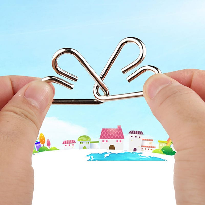 4 in 1 IQ Stress Relief Metal Puzzle Kit - 074 - Default Title - Odeez | Educational Toys Pakistan 