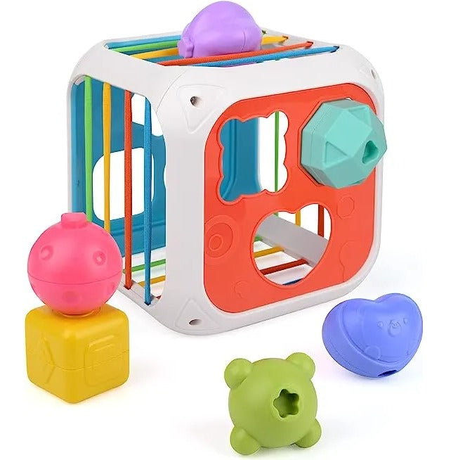 2 in 1 Shape Stacking and Sorting Box - 899 - Default Title - Odeez | Educational Toys Pakistan 
