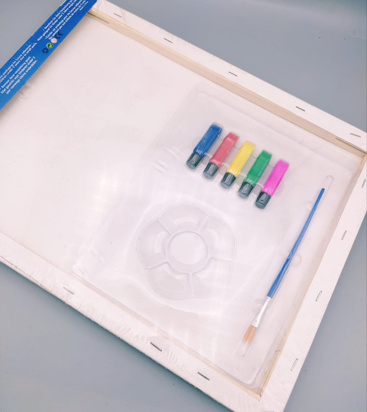 Canvas Art Painting with Watercolor & Brush Set - 30x40cm - Default Title - Odeez | Educational Toys Pakistan 