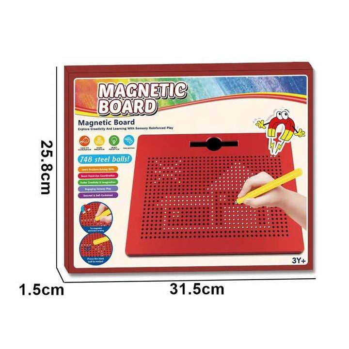 Magnetic Free Hand Writing Pad with Pattern Cards - 740 Balls - Default Title - Odeez | Educational Toys Pakistan 