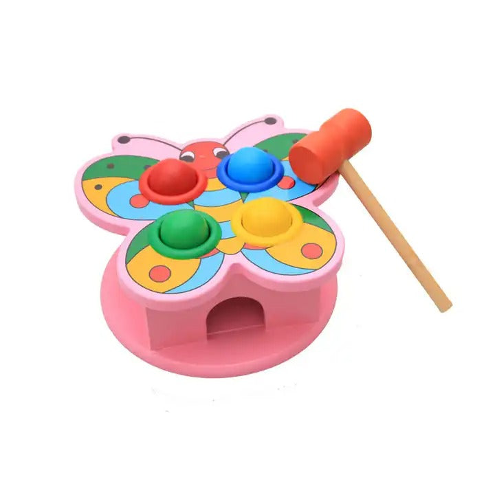 Wooden Pounding Animal Hammering Ball Set Random Design - 096 - Default Title - Odeez | Educational Toys Pakistan 