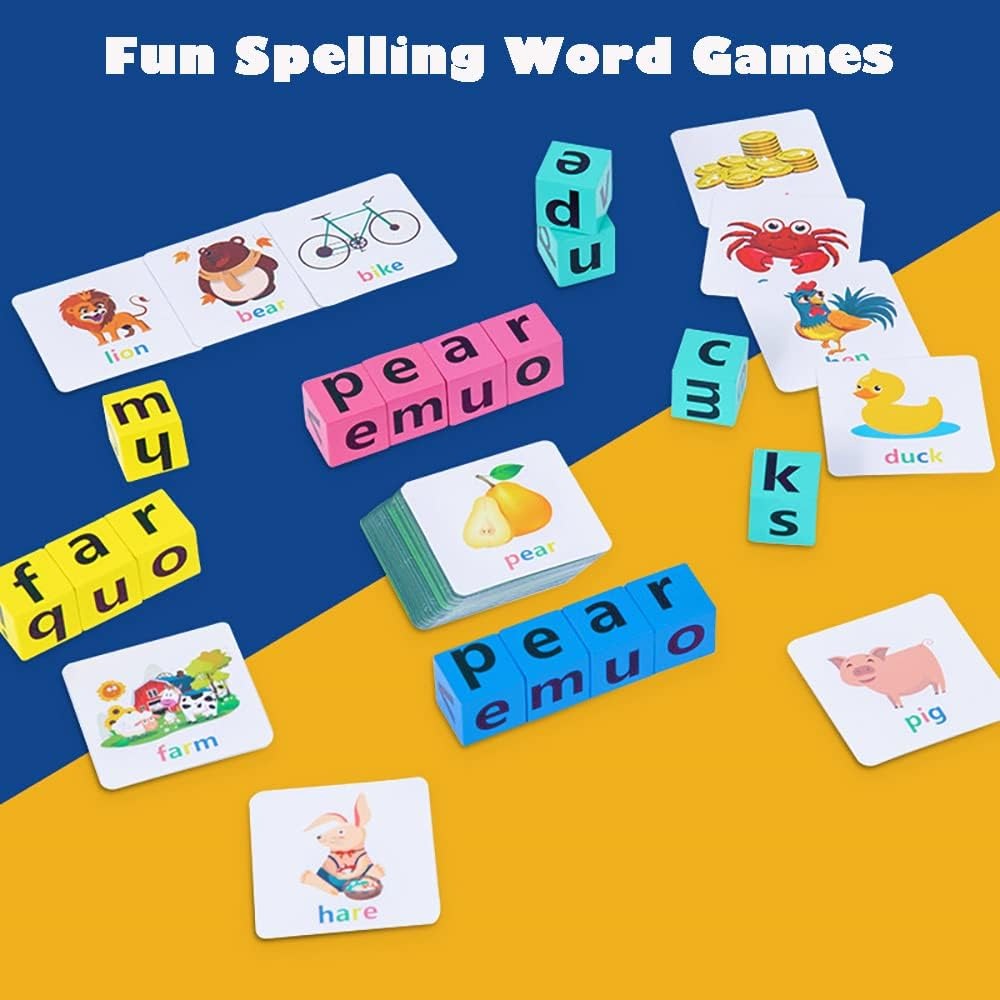 Wooden Spell the Word Learning Spelling Game - 814 - Default Title - Odeez | Educational Toys Pakistan 