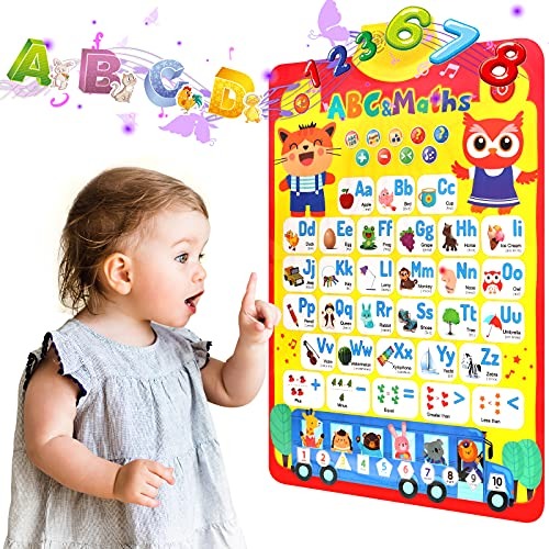 Interactive Alphabet and Number Talking Wall Chart - 796 - Default Title - Odeez | Educational Toys Pakistan 