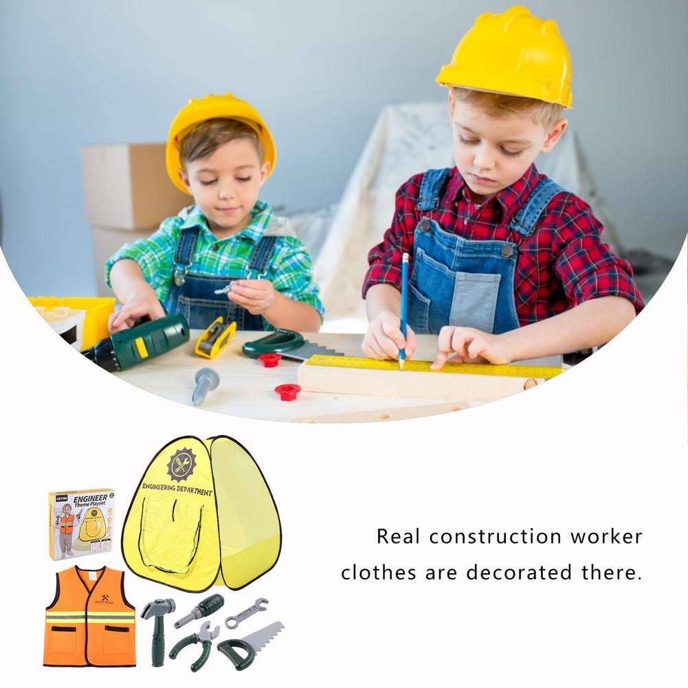 Engineer Construction Worker Them Playset Tent - N62 - Default Title - Odeez | Educational Toys Pakistan 