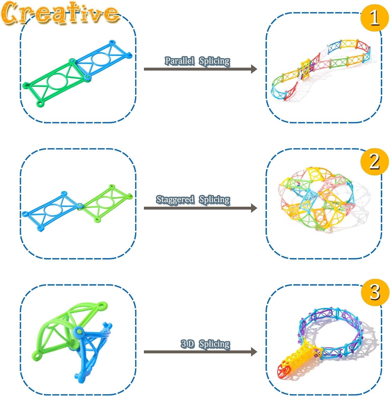 Snap N Twist Interlocking Building Blocks - 150 piece - Default Title - Odeez | Educational Toys Pakistan 