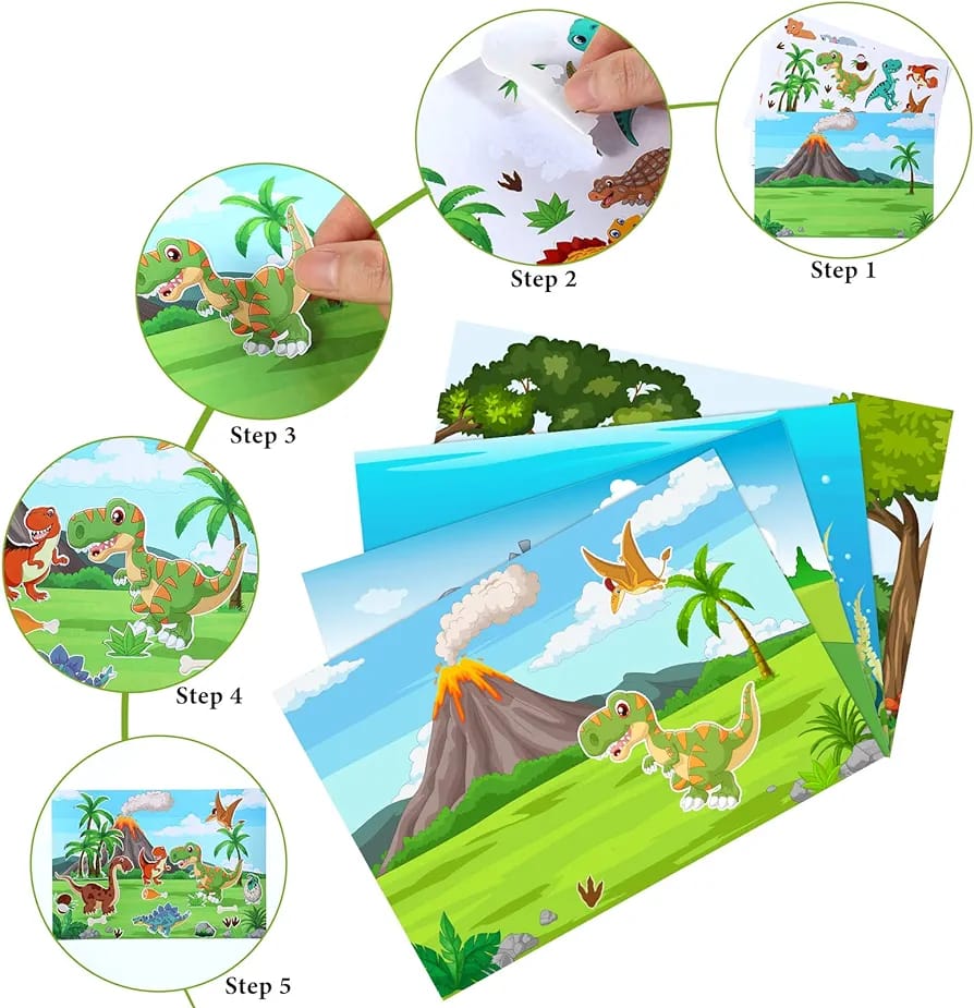 DIY 3in1 Reusable Sticker Art Scenes - Mermaid - Default Title - Odeez | Educational Toys Pakistan 