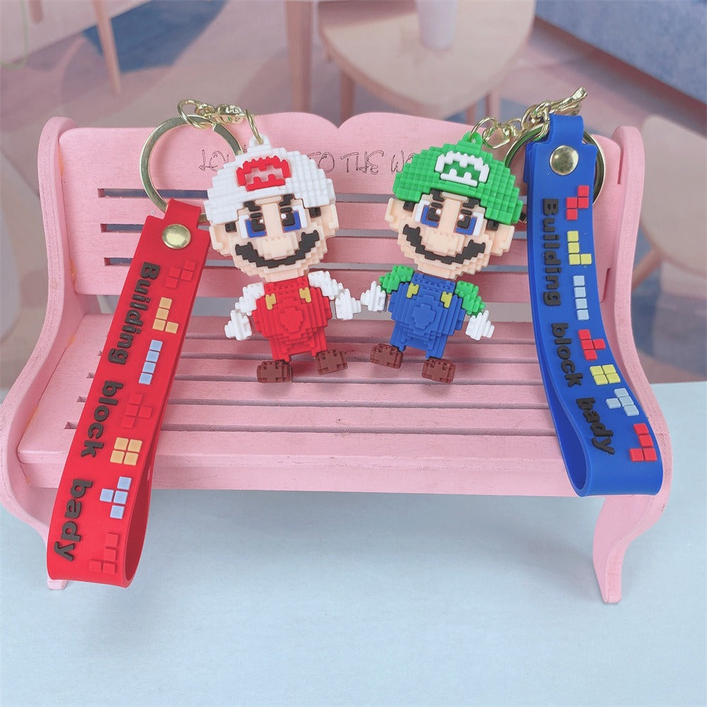 Pixel Super Mario Bro Keychain without Strap - 467 - Default Title - Odeez | Educational Toys Pakistan 