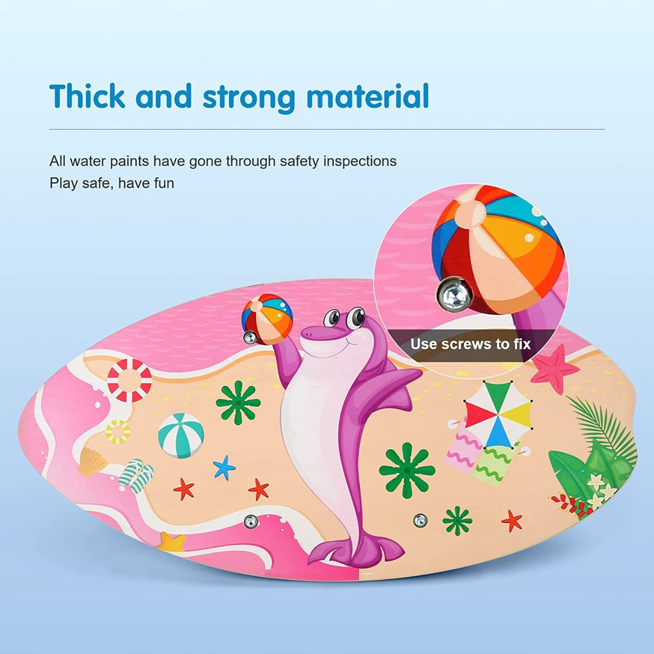 DIY Wooden Balance Board for Kids - 114 - Default Title - Odeez | Educational Toys Pakistan 