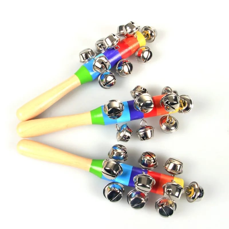 Handbell Rattle Baby Buy Hand Bell Stick Wooden Baby Rattle - 869 at Best Price in Pakistan ...