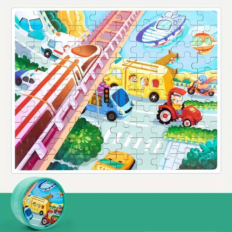 Discover Fun Jigsaw puzzle 100 Pieces Random Designs - 701 - Default Title - Odeez | Educational Toys Pakistan 