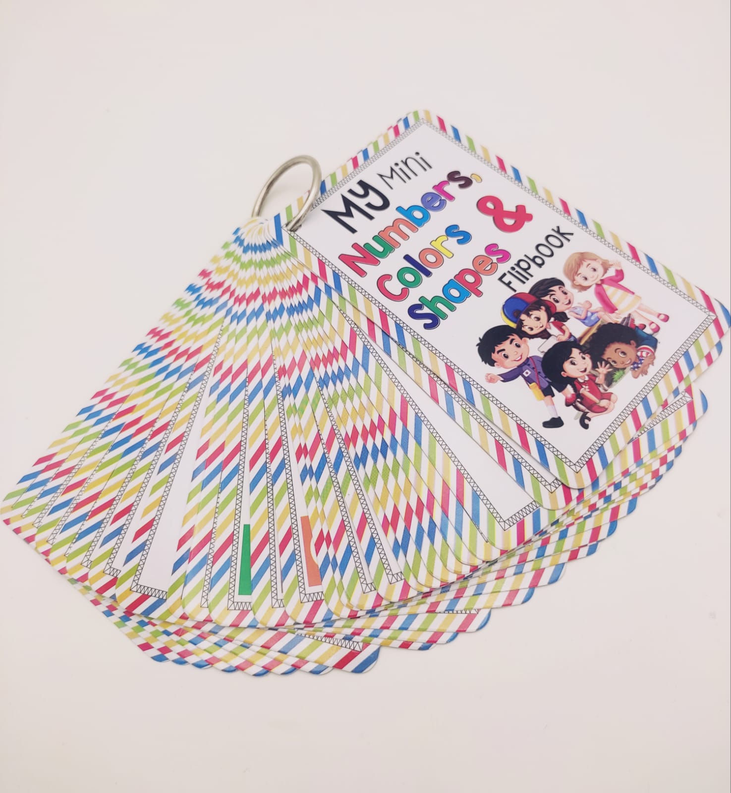 My Mini Numbers, Colors & Shapes Learning Flipbook - 27pcs - Default Title - Odeez | Educational Toys Pakistan 