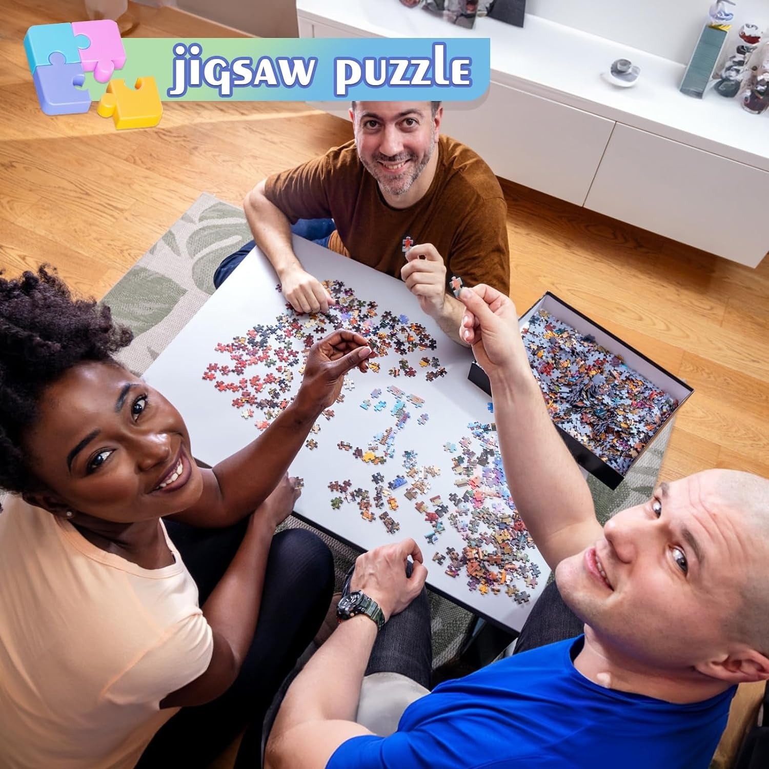 Cute Tiger Flower Grove Jigsaw Puzzles for Adults - 300 pieces - Default Title - Odeez | Educational Toys Pakistan 