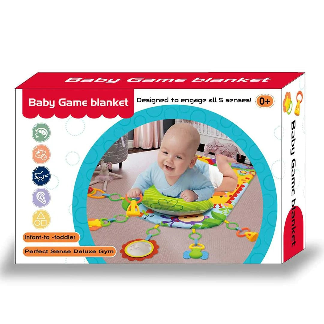 Baby Activity Soft Blanket with Rattle - 603 - Default Title - Odeez | Educational Toys Pakistan 