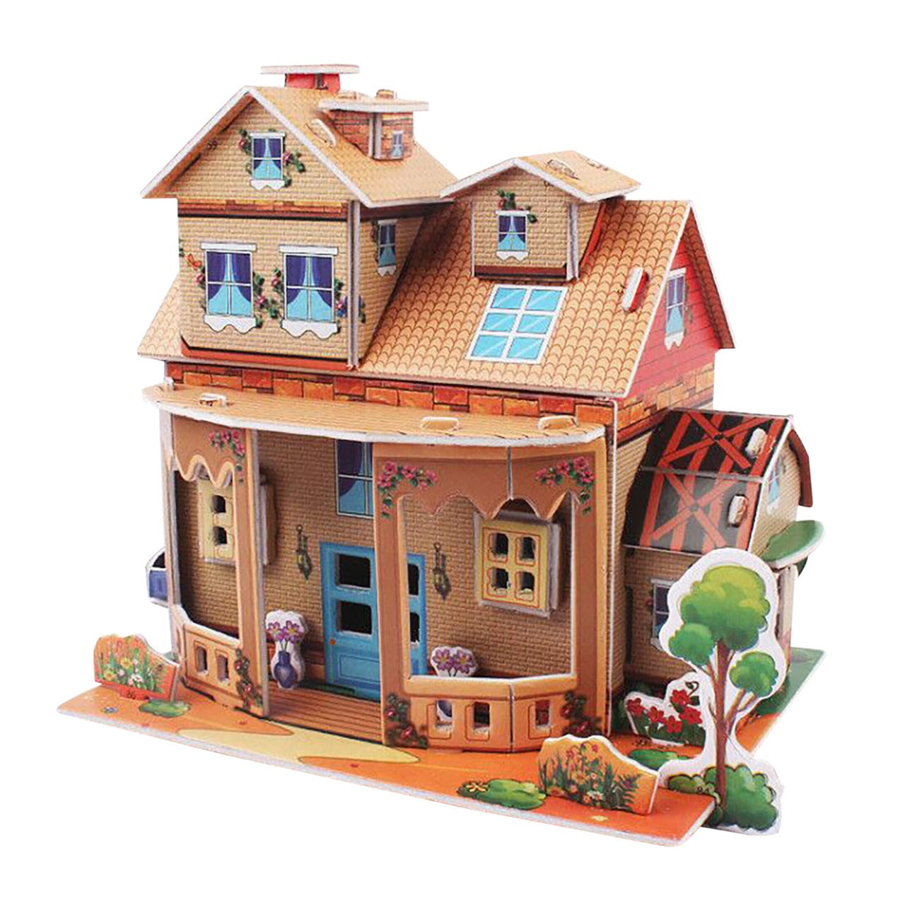 DIY 3D Villa Foam Puzzle Set - 488 - Default Title - Odeez | Educational Toys Pakistan 