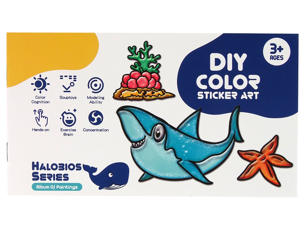 DIY Sea Animal Furniture Window Stickers 8 Colours Glitter - 013 - Default Title - Odeez | Educational Toys Pakistan 