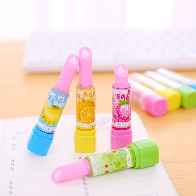Cute Lipstick Design Eraser Random Design - 812 - Default Title - Odeez | Educational Toys Pakistan 