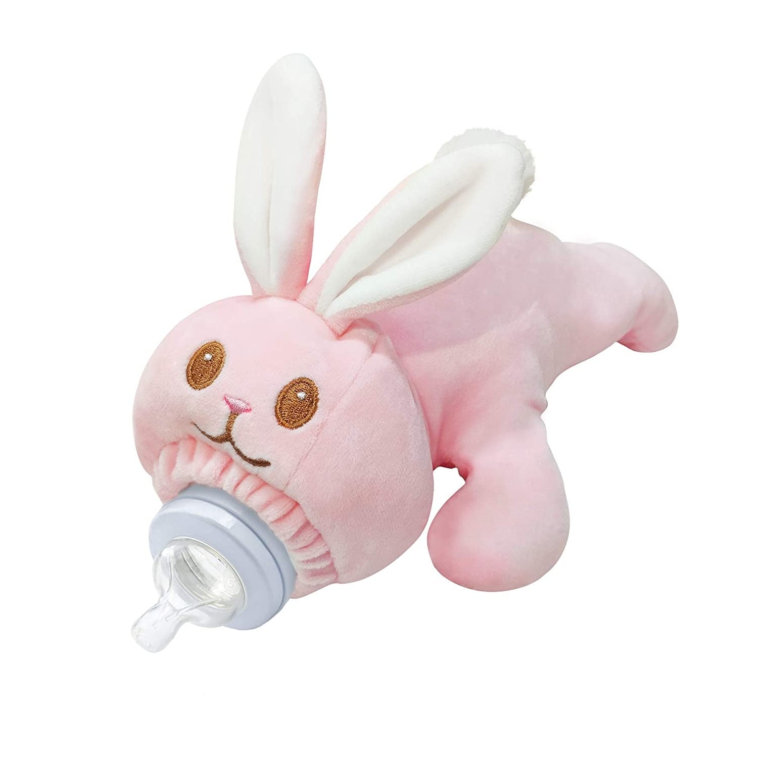 Bunny Character Plush Feeder Cover Pink - 385 - Default Title - Odeez | Educational Toys Pakistan 