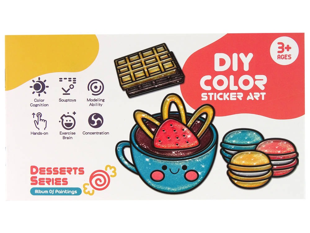 DIY Cakes Furniture Window Stickers 8 Colours Glitter - 015 - Default Title - Odeez | Educational Toys Pakistan 