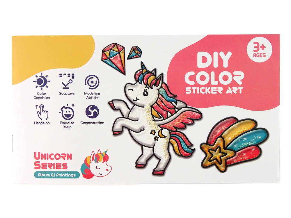 DIY Unicorn Furniture Window Stickers 8 Colours Glitter - 016 - Default Title - Odeez | Educational Toys Pakistan 