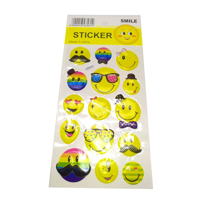 Smile Sticker Sheet Random Design - 887 - Default Title - Odeez | Educational Toys Pakistan 