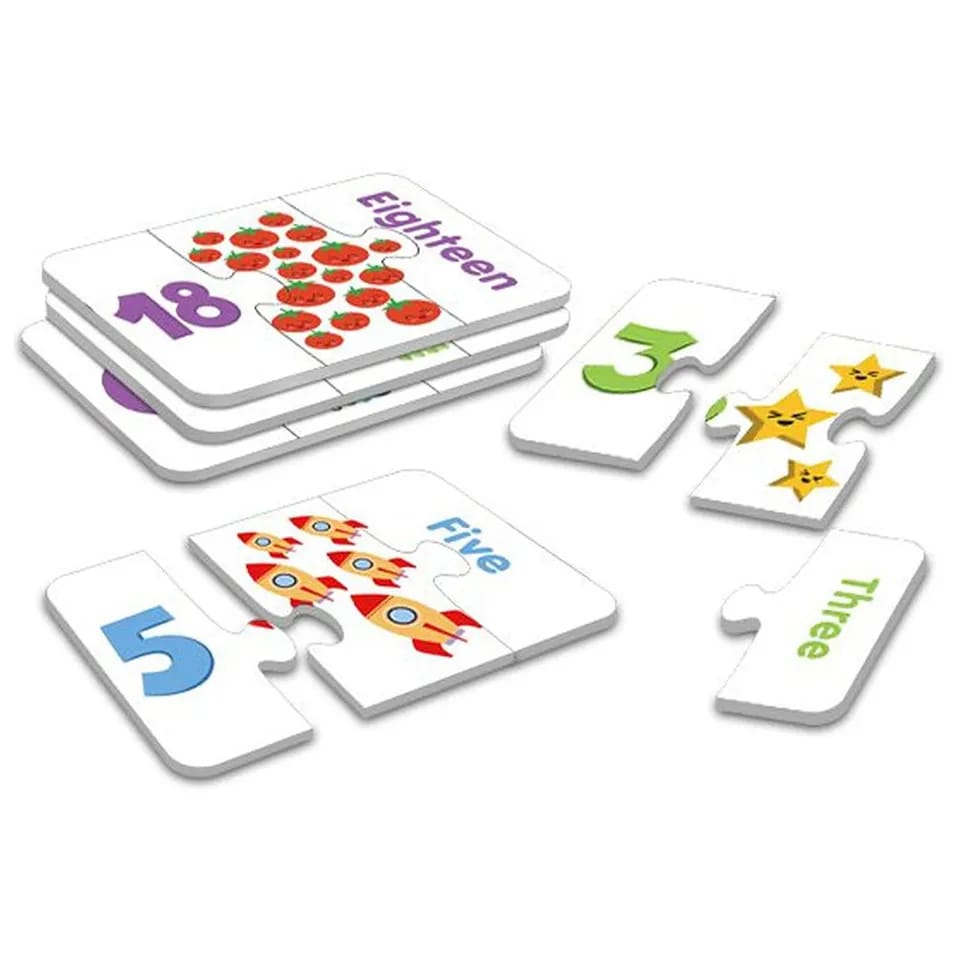 Number Matching Jigsaw Puzzles - 45 pieces - Default Title - Odeez | Educational Toys Pakistan 