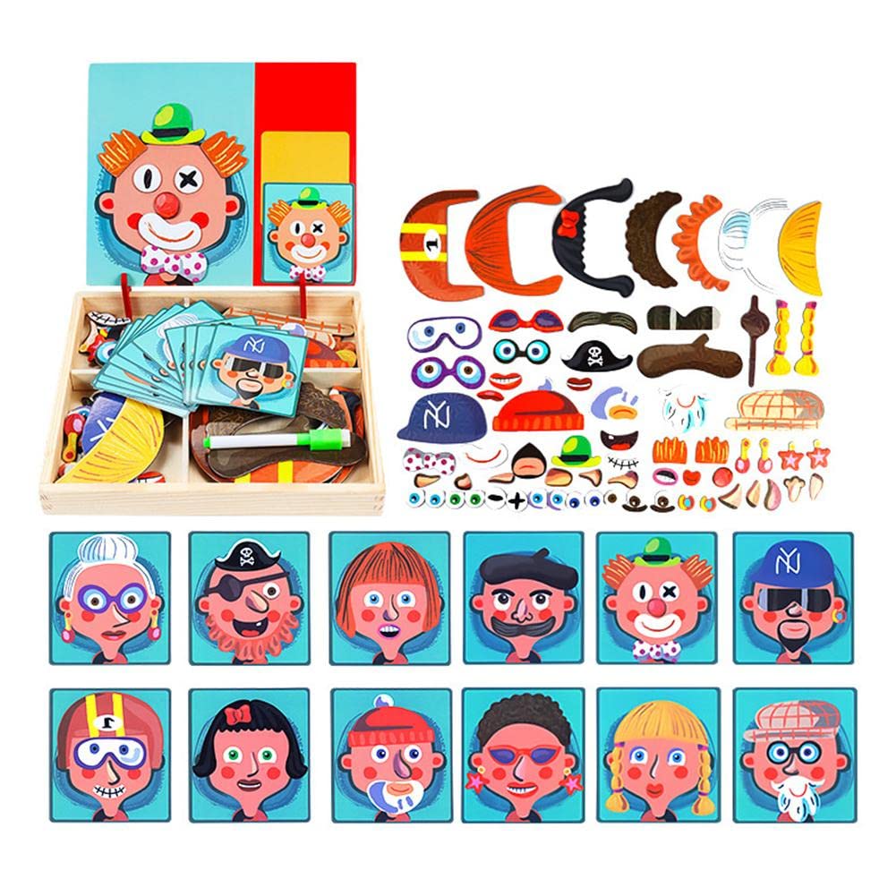 Crazy Face Clown Magnetic Puzzle Book - Default Title - Odeez | Educational Toys Pakistan 