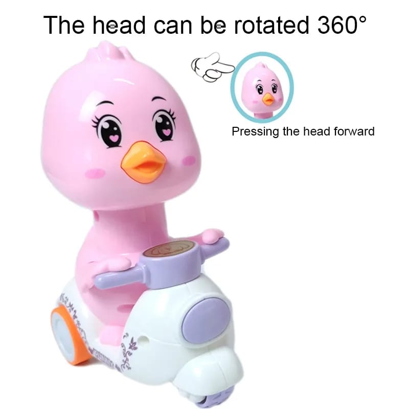 Press & Go Cartoon Chick Motorcycle - 866 - Default Title - Odeez | Educational Toys Pakistan 