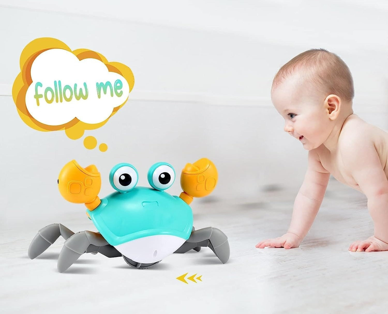 Electric Induction Rechargeable Cute Crab - 008 - Default Title - Odeez | Educational Toys Pakistan 