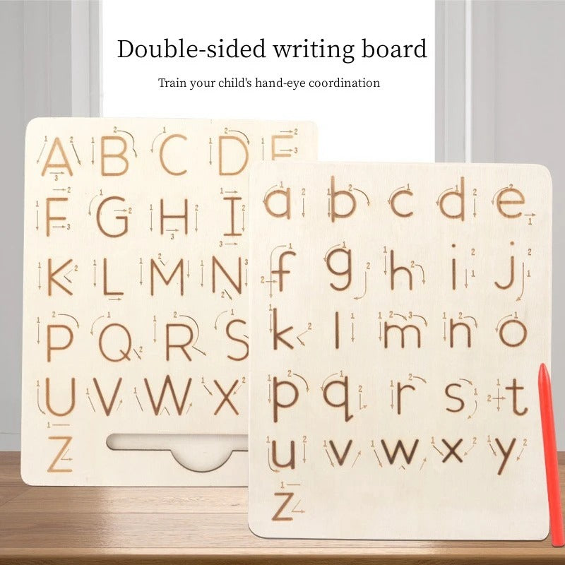 Montessori Double-Sided Alphabet Tracing Board - 324 - Default Title - Odeez | Educational Toys Pakistan 