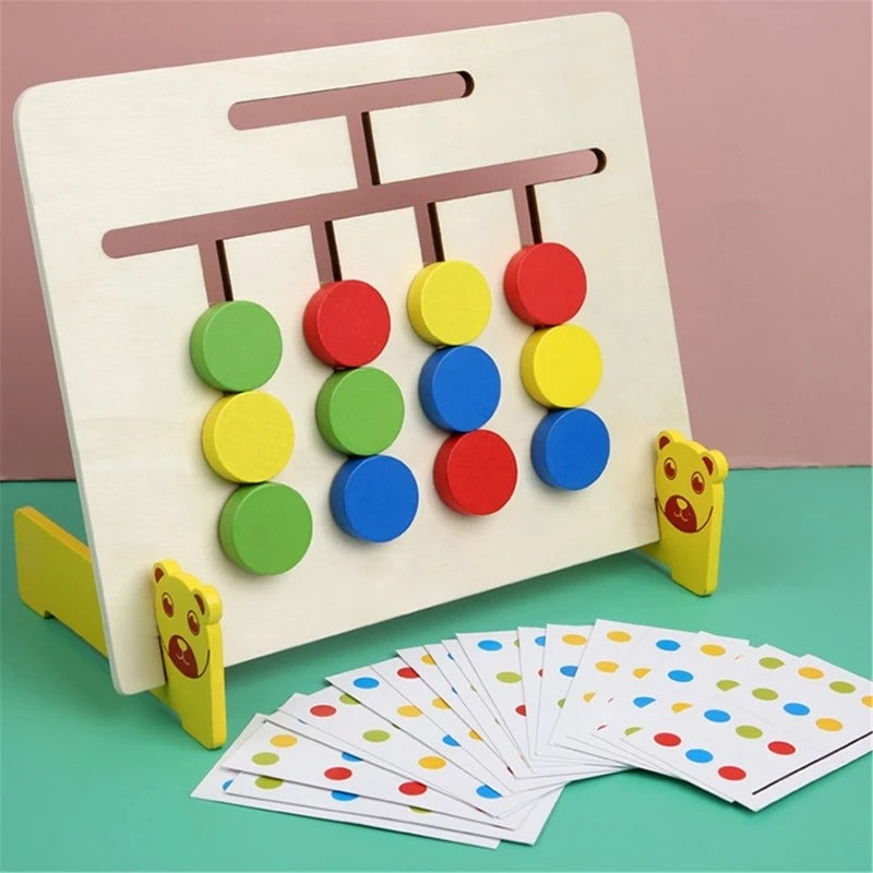 Four Color & Animal Logical Thinking Wooden Game - 502 - Default Title - Odeez | Educational Toys Pakistan 