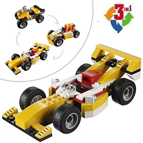 3 in 1 Super Racer Bricks 3106 - 121 pieces - Default Title - Odeez | Educational Toys Pakistan 