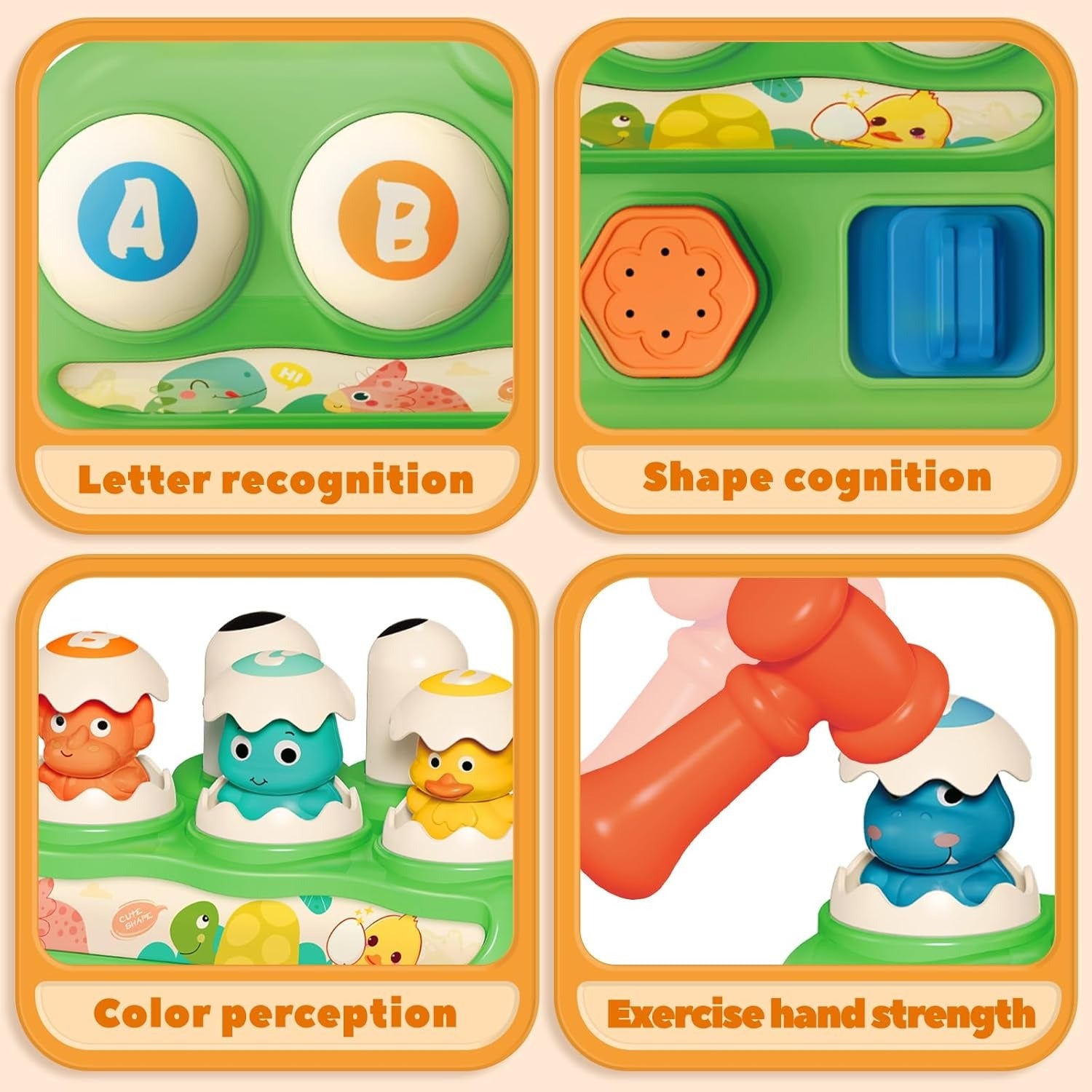 Whack-a-Mole Learning Toy Fine Motor Skills Game for Toddlers - 023