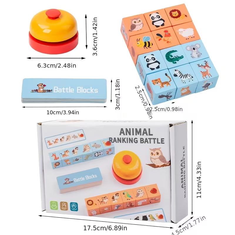 Animal Ranking Battle Family Board Game