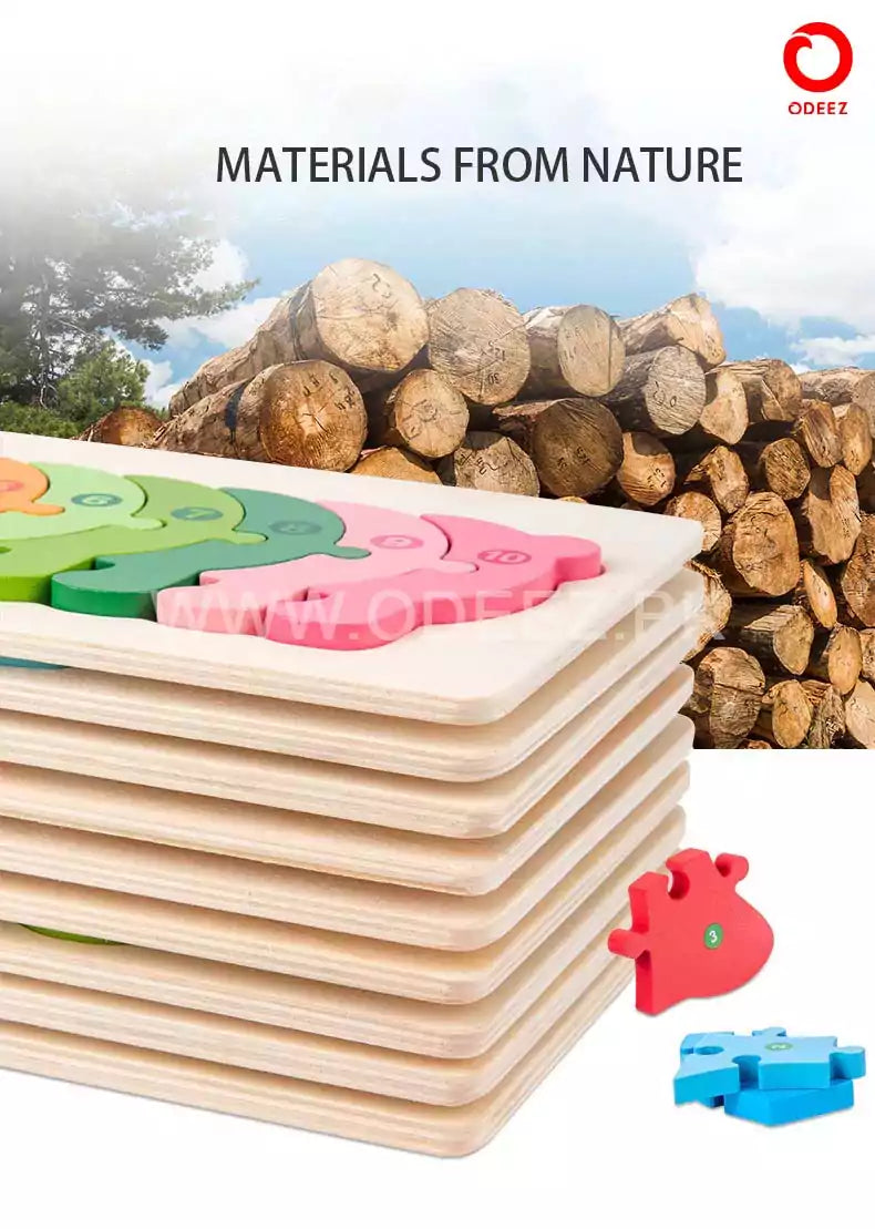 3D Wooden Animal Board - Caterpillar - Default Title - Odeez | Educational Toys Pakistan 