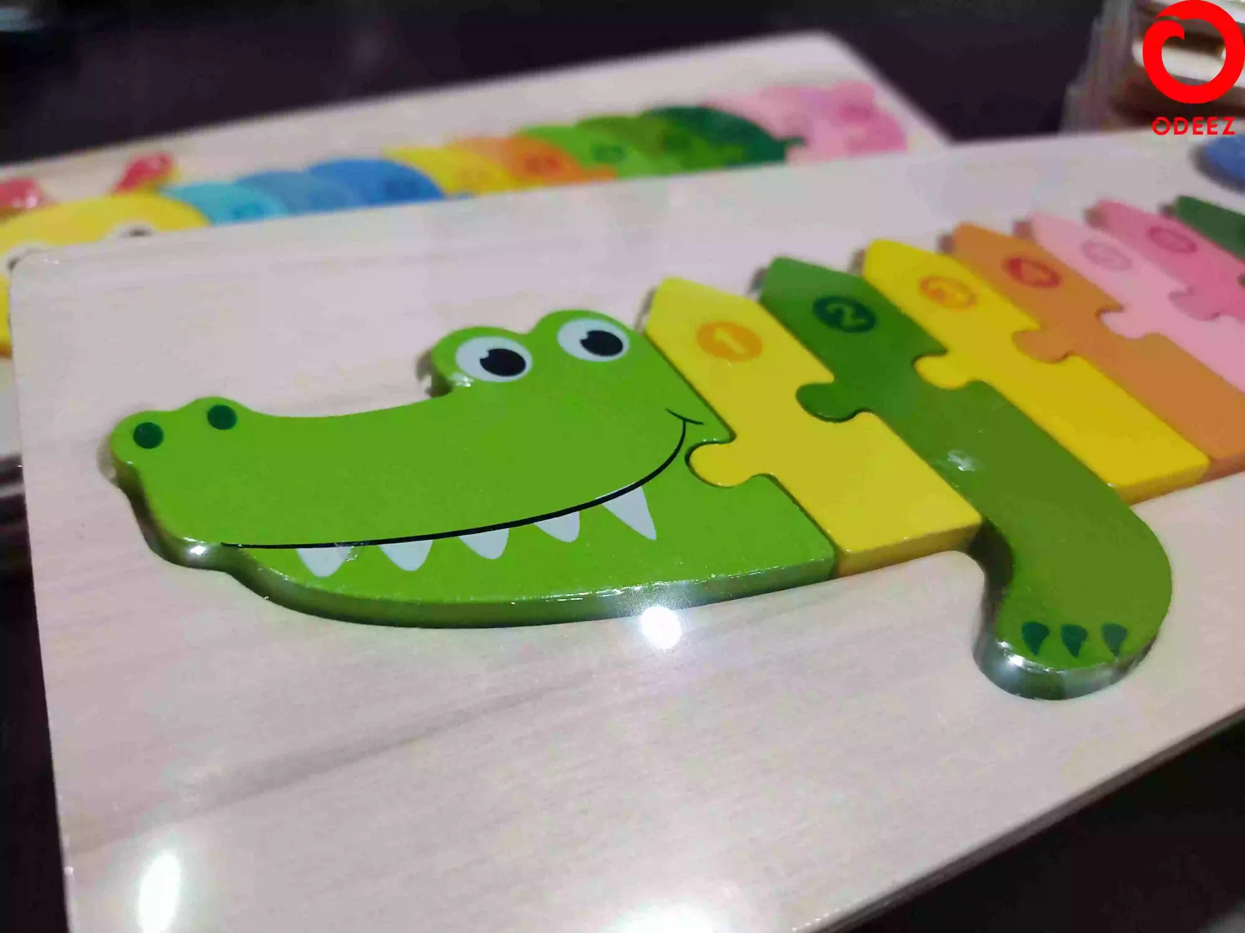 3D Wooden Animal Board - Crocodile - Default Title - Odeez | Educational Toys Pakistan 