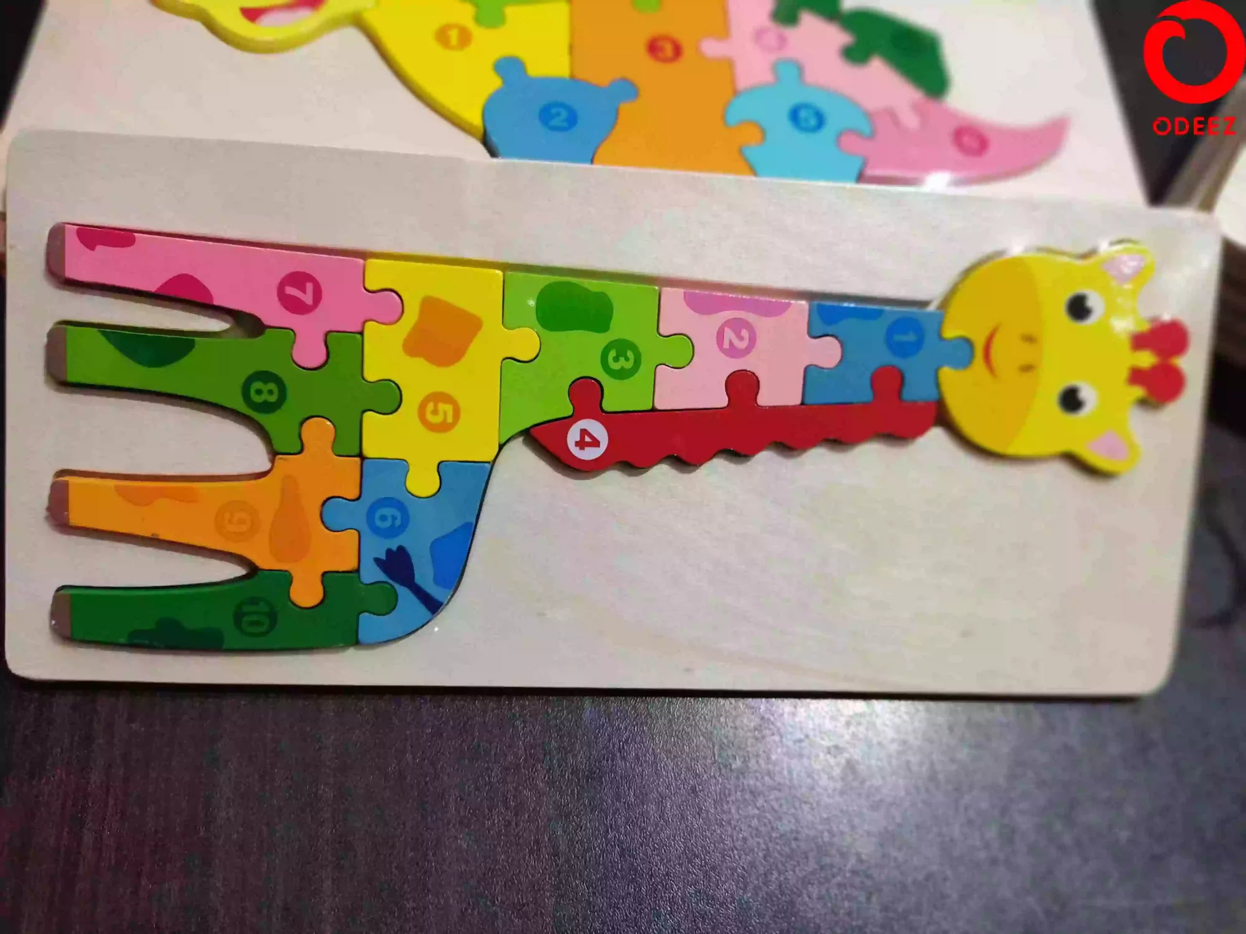 3D Wooden Animal Board - Giraffe - Default Title - Odeez | Educational Toys Pakistan 